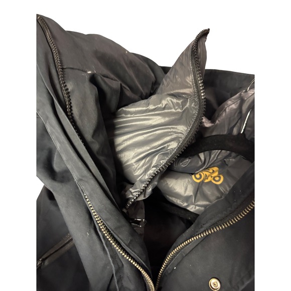 Helstons Black Heavyweight Parka Motorcycle Jacket with Faux Fur Trim Hood - Picture 8 of 13